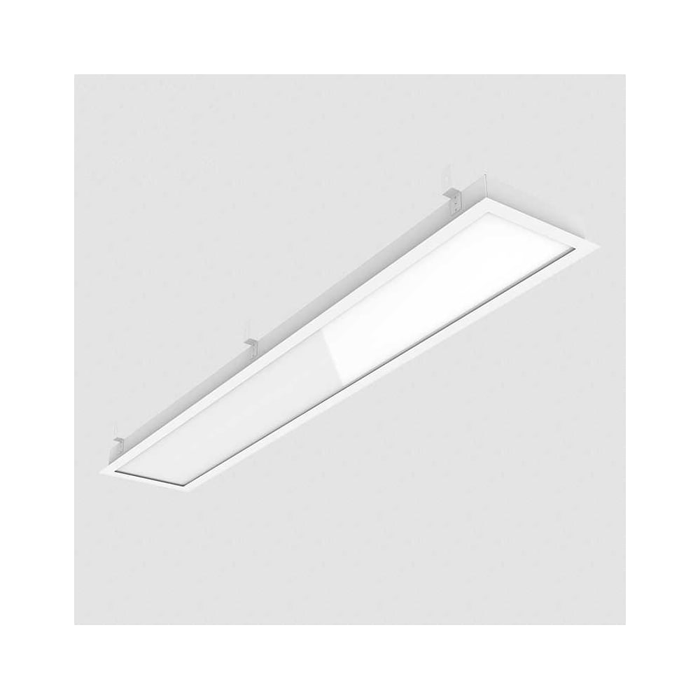 Светодиодный светильник VARTON GR270/F 2.0 30 Вт 5000 K с рассеивателем призма 1215x207x50 мм с планками для подвеса IP40 c РАМКОЙ монтажный размер 1188x180 мм V1-R3-00270-30PR0-4003050