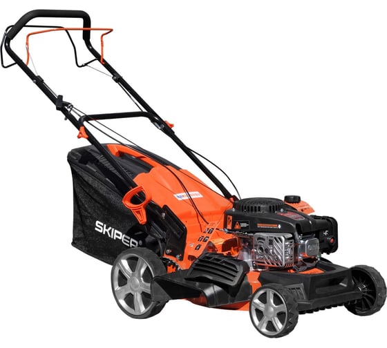 Изображение товара Газонокосилка бензиновая SKIPER GW461S 46 см, самоходная, Loncin 4 лс, мульчер, сталь. дека, травосб. 60 л, нож 00-00014772