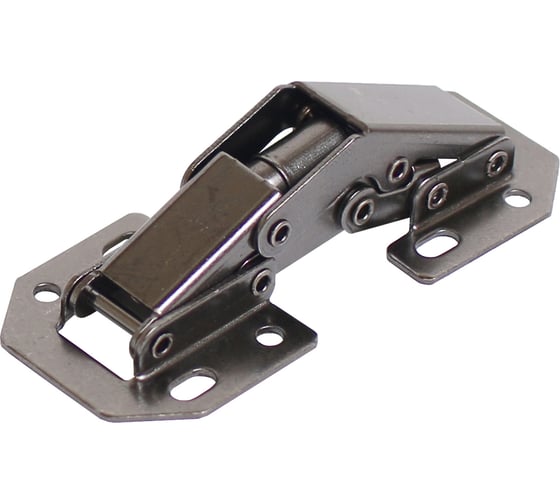 Изображение товара Петля мебельная StahlBuro 78х33 (малая) А-8 (8-шарнирная) 2 шт, черная, без врезки 16351