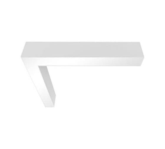 Изображение товара L-соединитель VARTON для серии X-line для сборки в линию 30 Вт 4000 К 549x527x100 мм RAL9003 белый муар V1-R0-1L822-02000-4003040