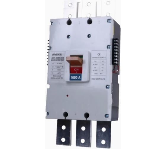 Изображение товара Автоматический выключатель ANDELI AM1-1600M/3P 1600A 100KA артикул ADL06-071