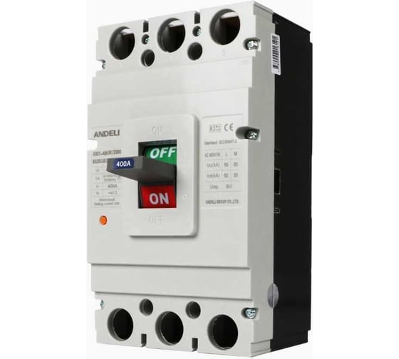 Изображение товара Автоматический выключатель ANDELI AM1-400L/3P 350A 50KA ADL06-1131