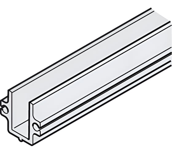Изображение товара Нижняя направляющая шина Hafele алюминий, Centerfold, под размер 940.81.999