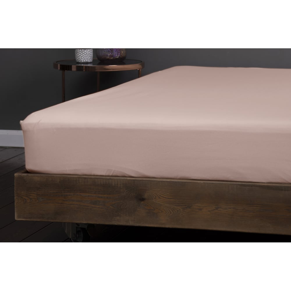 Изображение товара Простыня на резинке KUPU-KUPU CANDY 90x200х25 см пудровая роза