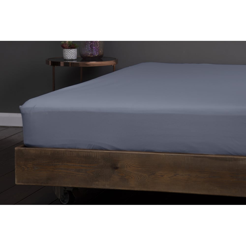 Изображение товара Простыня на резинке KUPU-KUPU CANDY 200х200х25 см пепельно-голубой