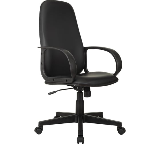 Изображение товара Кресло руководителя Helmi HL-E88, экокожа черная, пластик, механизм качания 368524