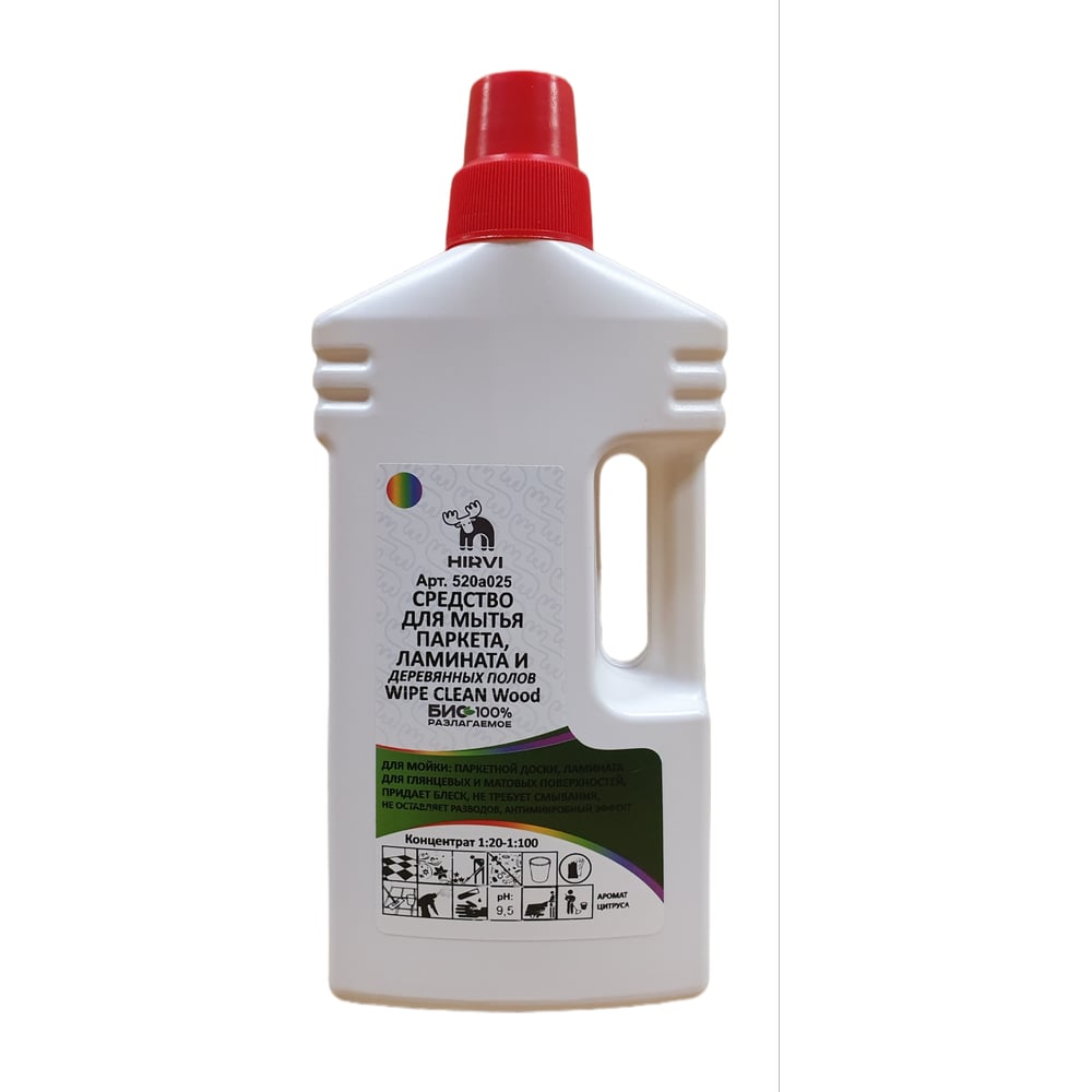 Изображение товара Средство для мытья паркета HIRVI WIPE CLEAN 1 л