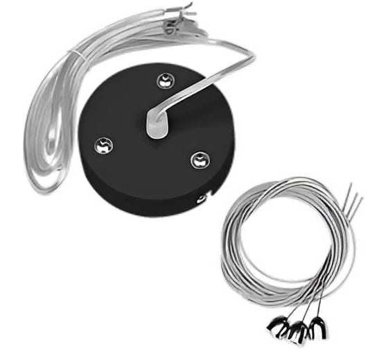 Изображение товара Комплект для подвеса светильников Nimbus и DL VARTON черный RAL9005мр, длина троса 2,5 м V4-A0-90.0025.CBL-0000