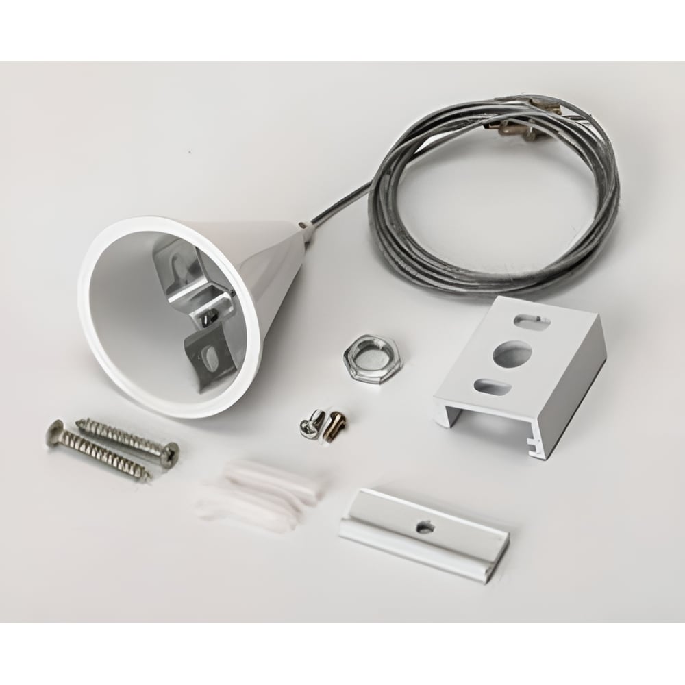 Изображение товара Комплект подвеса VARTON с тросом 3м для трековых шинопроводов белый