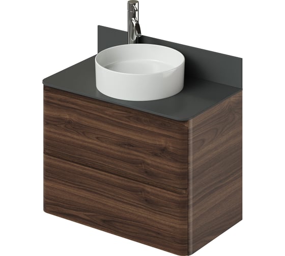 Изображение товара Подвесная тумба со столешницей ИТАНА Roberto 80 798х462х586 Орех Пекан шоколад 4657834371866