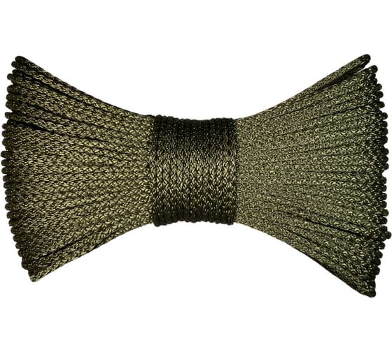 Изображение товара Шнур вязаный полипропиленовый ООО Оптхозторг 4 мм 100 м хаки 03841008