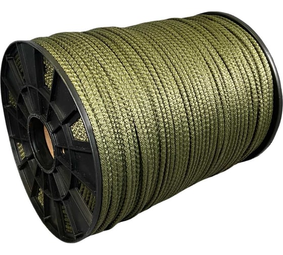 Изображение товара Шнур вязаный полипроипленовый ООО Оптхозторг 6 мм 400 м хаки 03864008