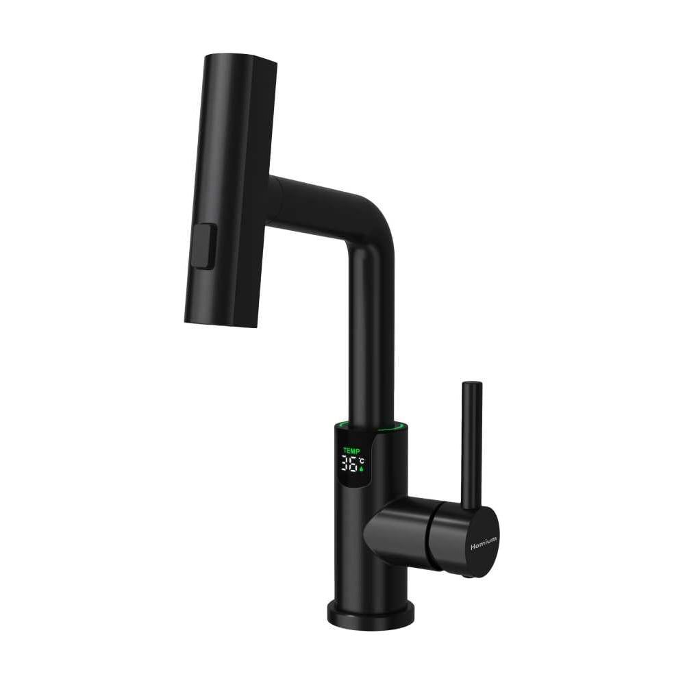 Изображение товара Смеситель Homium Power 1 Black с термостатом для ванной