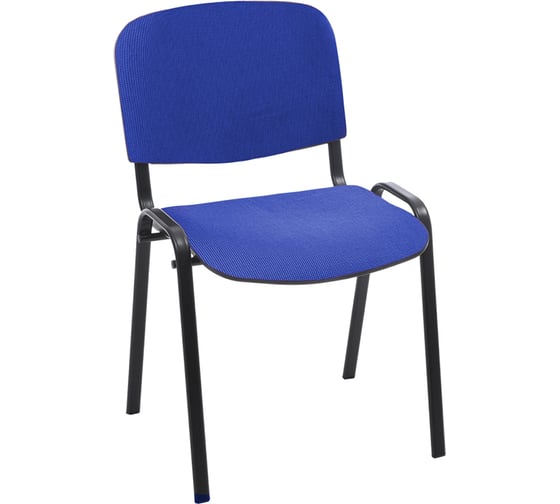 Изображение товара Стул Helmi HL-F01 Изо, каркас черный, обивка ткань синяя с черным 359855