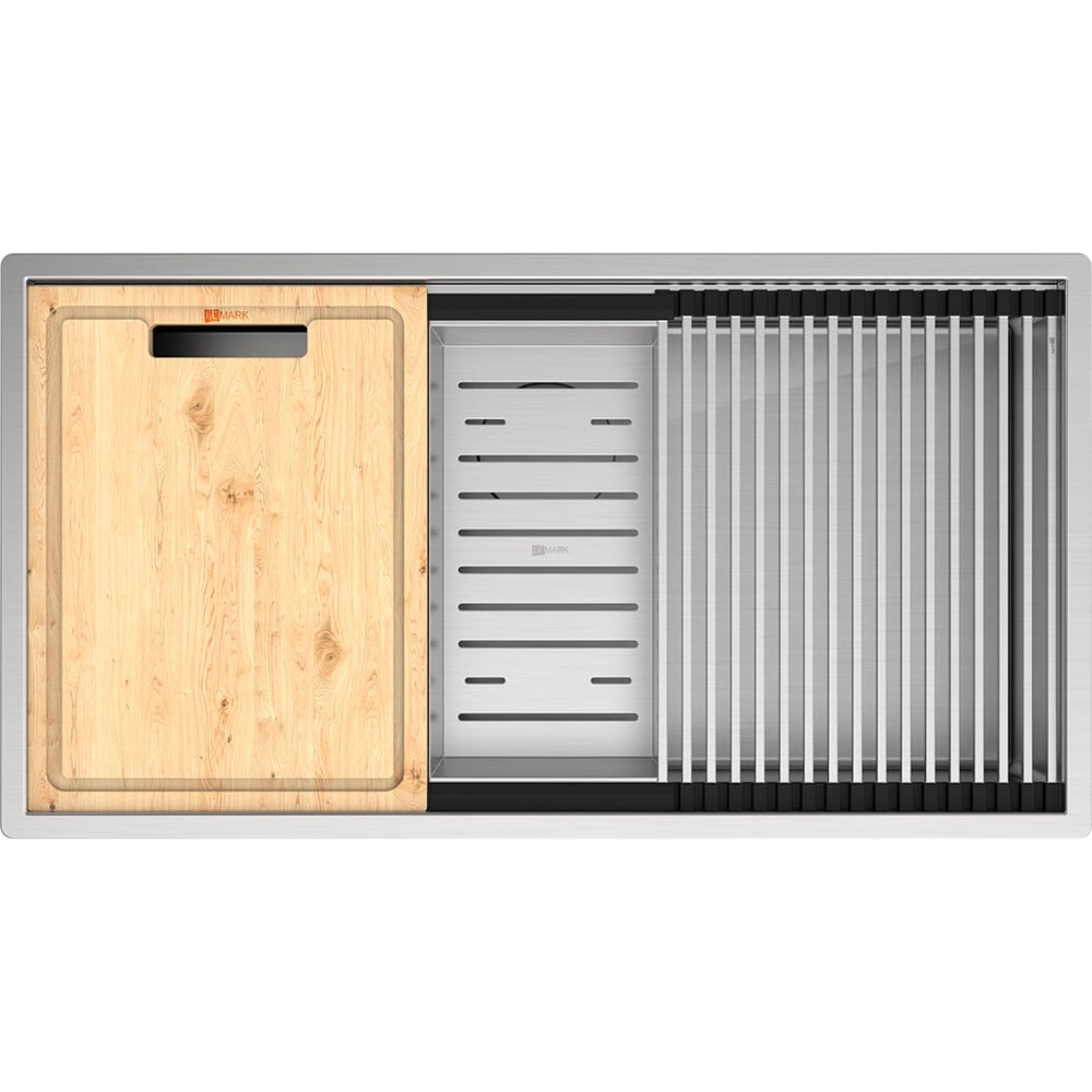 Изображение товара Кухонная мойка Lemark TABAGA 820 из нержавеющей стали с аксессуарами