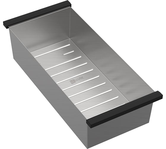 Изображение товара Коландер универсальный для моек глубиной чаши от 400 до 420мм Lemark из нерж.стали, цвет сталь 9957171