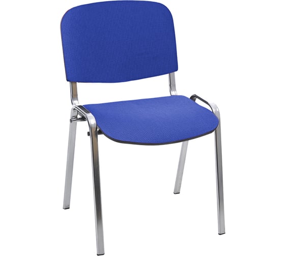 Изображение товара Стул Helmi HL-F01 Изо каркас хром, обивка ткань синяя с черным 359858