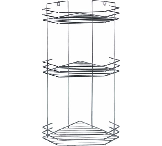 Изображение товара Полка для ванной Rosenberg 3 яруса, угловая RUS-385062-3 New