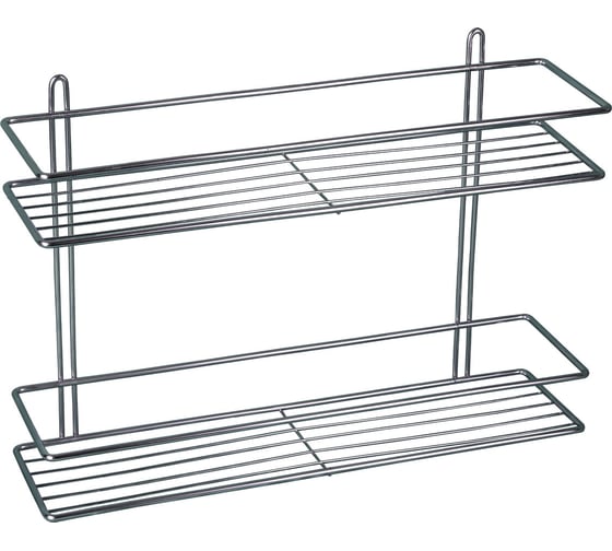 Изображение товара Полка для ванной Rosenberg 2 яруса, прямоугольная, прямая RUS-385370