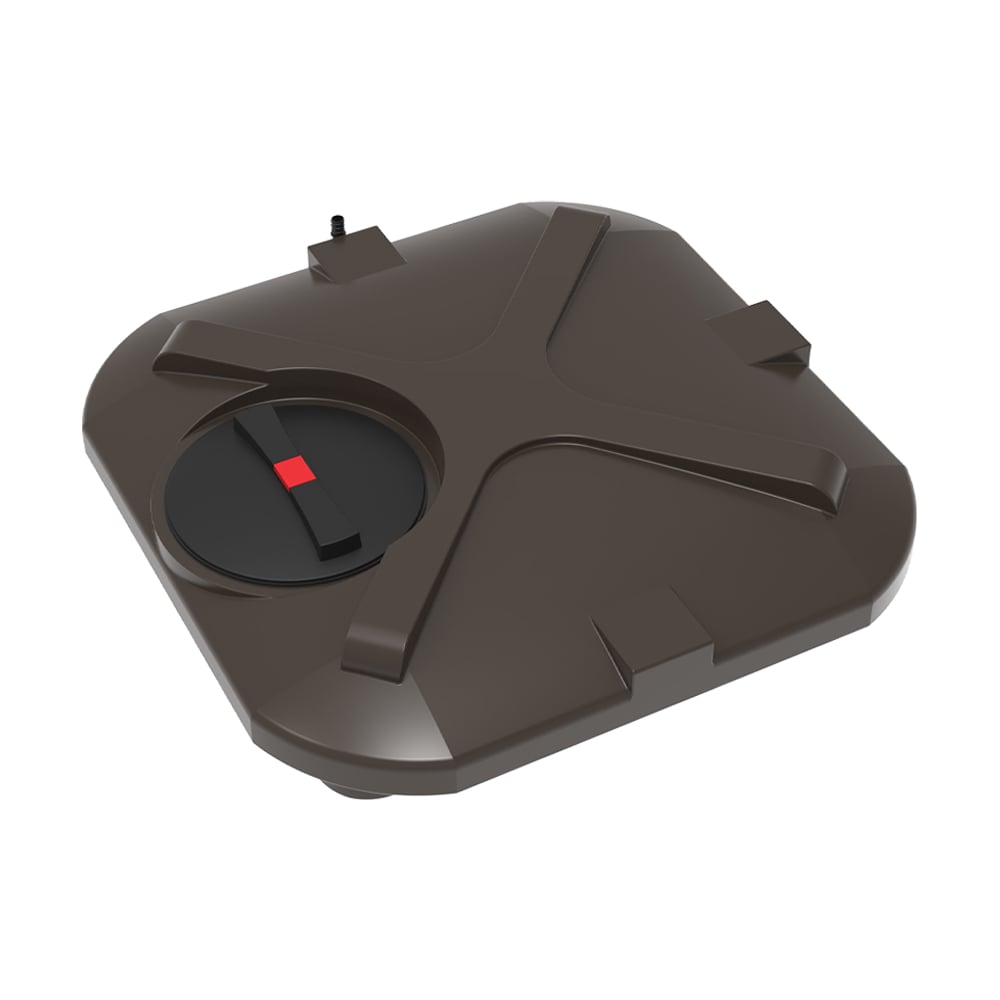 Изображение товара Бак для душа Rostok 110л с лейкой коричневый прямоугольный