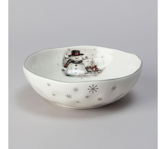 Изображение товара Салатник Agness С Новым Годом 17x5,7 см (Кор=24 шт.) 358-2248