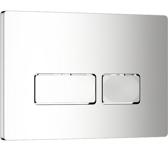 Изображение товара Кнопка смыва WAVE V3 универсальная, хром, АБС-пластик, прямоугольная 552530