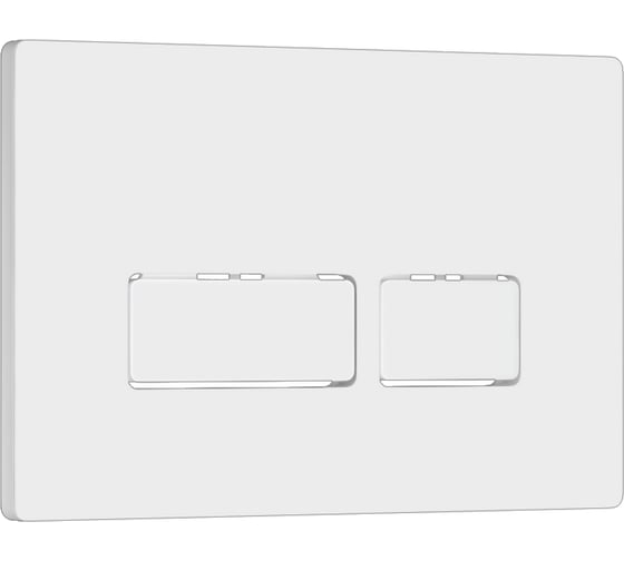 Изображение товара Кнопка смыва WAVE V1 универсальная, белая, АБС-пластик, прямоугольная 552528