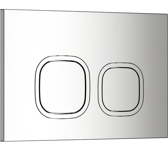 Изображение товара Кнопка смыва WAVE А3 универсальная, хром, АБС-пластик, квадратная 552527