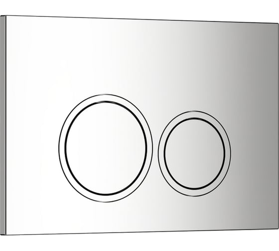 Изображение товара Кнопка смыва WAVE W3 универсальная, хром, АБС-пластик, круглая 552524