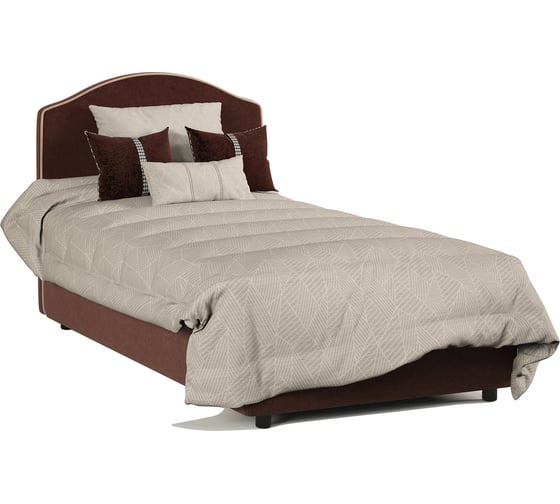 Изображение товара Кровать Шарм Класс 100 односпальная, велюр Дрим шоколад 34062026111