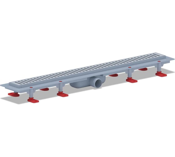 Изображение товара Трап пластиковый линейный сухой АНИ Пласт 750x72, диаметр выпуска 40 мм TLQ1475M