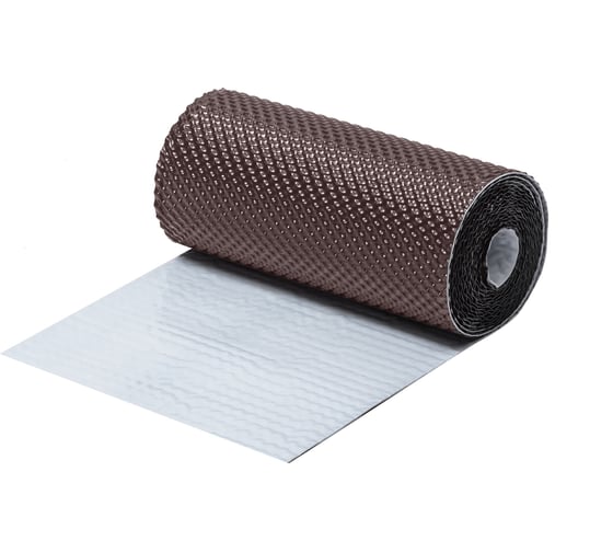 Изображение товара Лента для примыкания 4Roof IZOMIN 3D, алюминий + бутил, 5x0,300 м, коричневый 117112