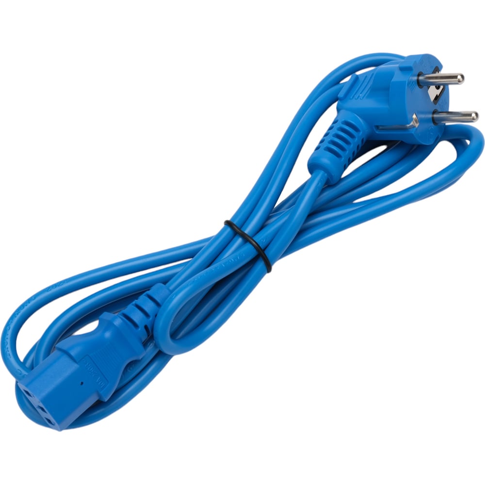 Изображение товара Кабель питания Cablexpert Schuko-C13 1.8м медь с заземлением синий