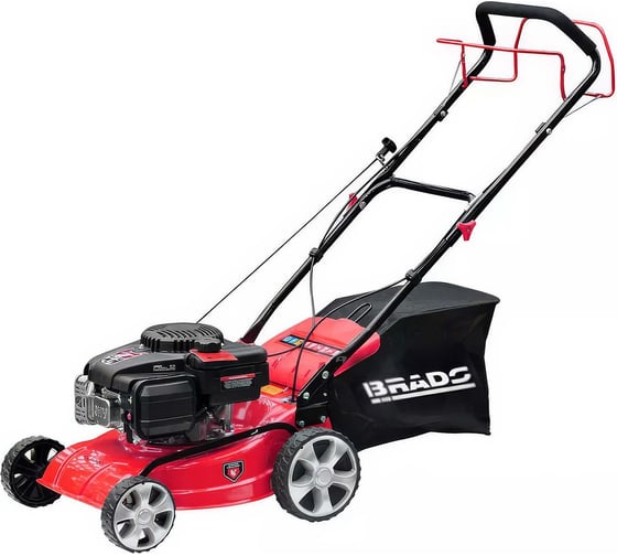 Изображение товара Газонокосилка бензиновая BRADO BL40S 40 см, самоход, 4 л.с., стальная дека, травосборник 45 л 00-00024917