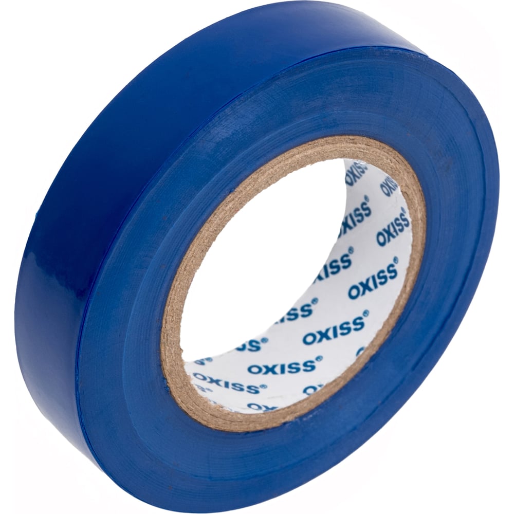 Изображение товара Изолента ПВХ Oxiss 130 мкм 15мм х20м, синяя 4630025424336