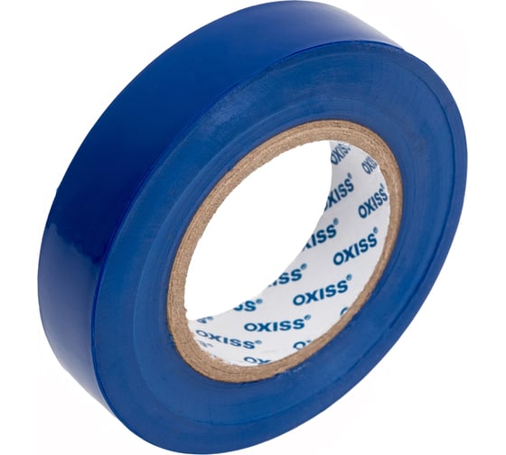 Изображение товара Изолента ПВХ Oxiss 130 мкм 15мм х20м, синяя 4630025424336