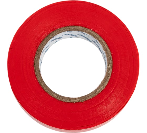 Изображение товара Изолента ПВХ Oxiss 150 мкм 15мм х20м, красная 4630025424831