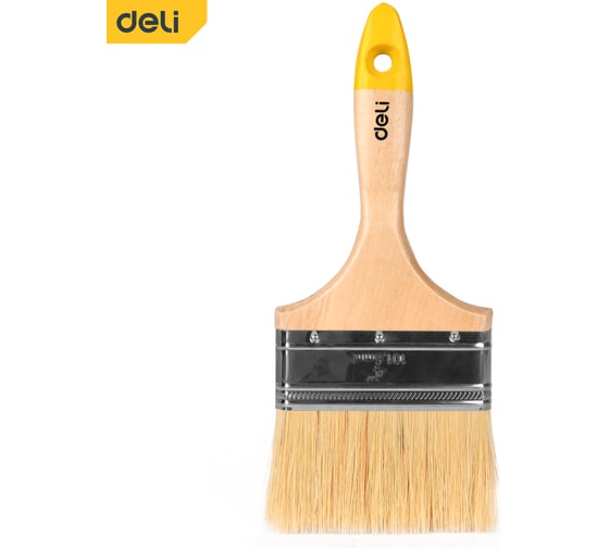 Изображение товара Кисть малярная с деревянной ручкой DELI 100мм DL509124 166261