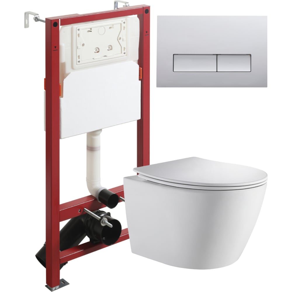 Изображение товара Подвесной унитаз ORANGE безободковый с микролифтом и системой антивсплеск