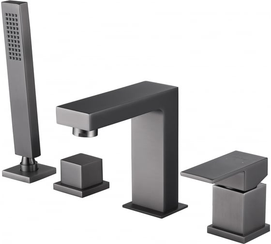 Изображение товара Смеситель ABBER Daheim на борт ванны, никель AF8213NG