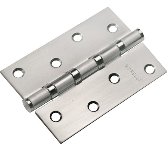 Изображение товара Петля MORELLI MSN 100x70x2.5-4BB SC, стальная с подшипником, универсальная, 1 шт., цвет - мат.хром 9015123