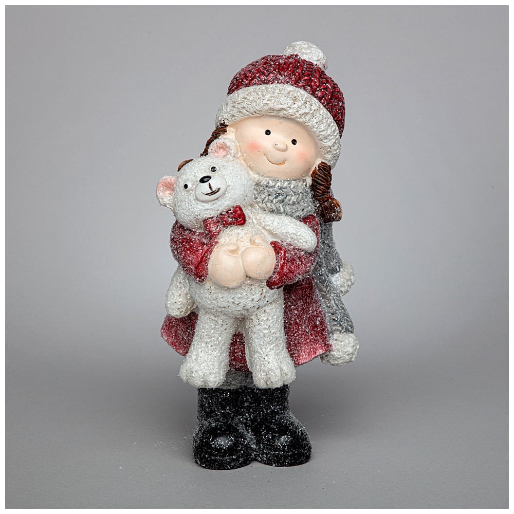 Изображение товара Фигурка Lefard Девочка с медведем 12x8,9x21,5 см