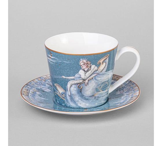 Изображение товара Чайная пара Lefard СНЕЖНАЯ КОРОЛЕВА 300 мл (кор=36 наб.) 590-625