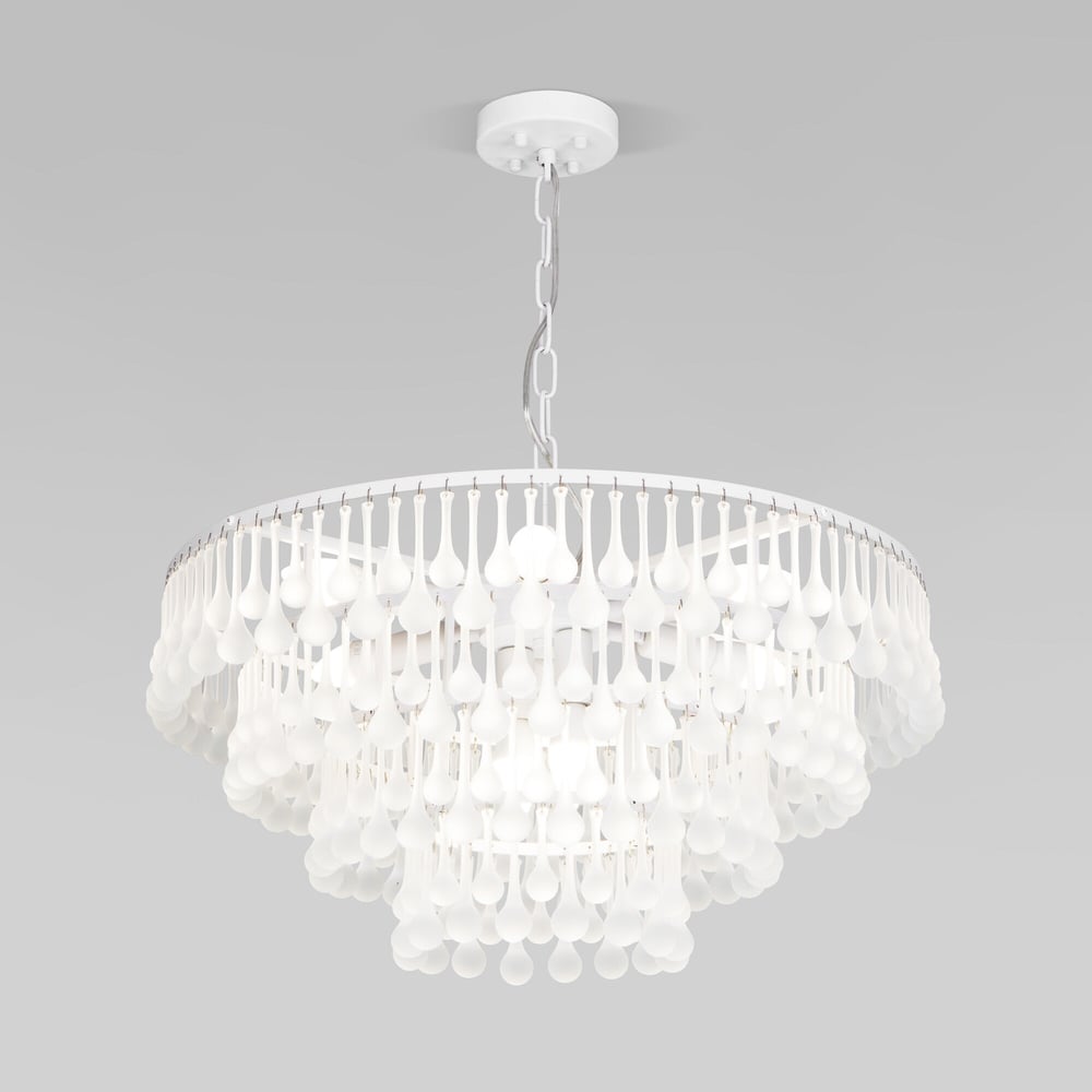 Изображение товара Подвесной светильник Bogate's Gutta 476/8 белый 60 см в стиле арт-деко