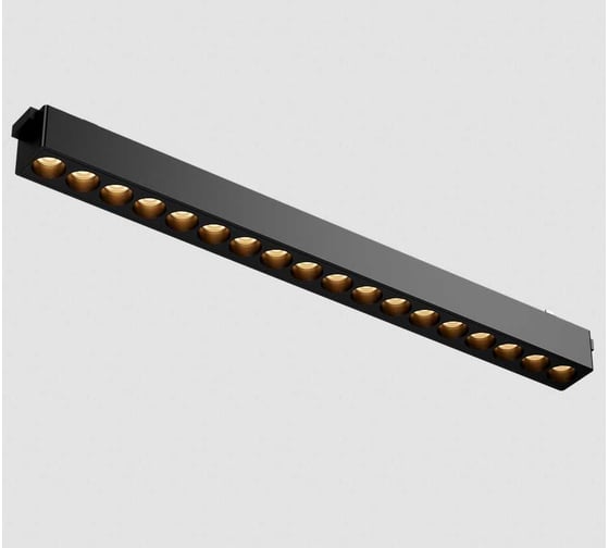 Изображение товара Светодиодный светильник трековый линейный VARTON Comfort L338 для магнитной системы Galakti 338x26x24 мм 18 Вт 3000 K 24 CRI>90 черный V1-R0-90160-91L10-2001830