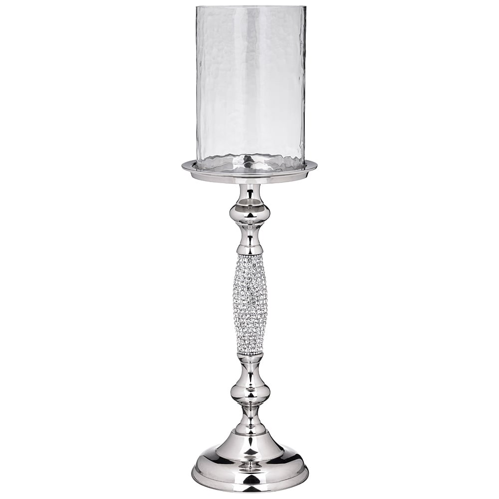 Изображение товара Подсвечник Lefard на 1 свечу серебристый 45 см высота диаметр 10 см