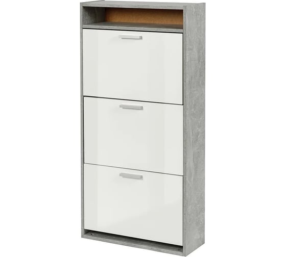 Изображение товара Обувница Венталл Арт К-3 бетон/белый Ven_00680