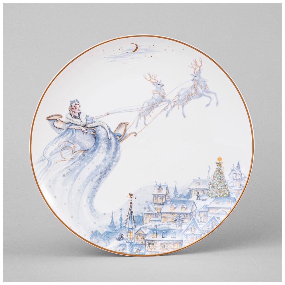 Изображение товара Тарелка закусочная Lefard СНЕЖНАЯ КОРОЛЕВА 20.5 см керамическая праздничная