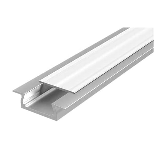 Изображение товара Алюминиевый профиль VARTON для LED ленты с рассеивателем опал встраиваемый 2000x30x11мм (монтажный размер 24 мм, максимальная ширина ленты 20мм) V4-R0-70.0001.KIT-0202
