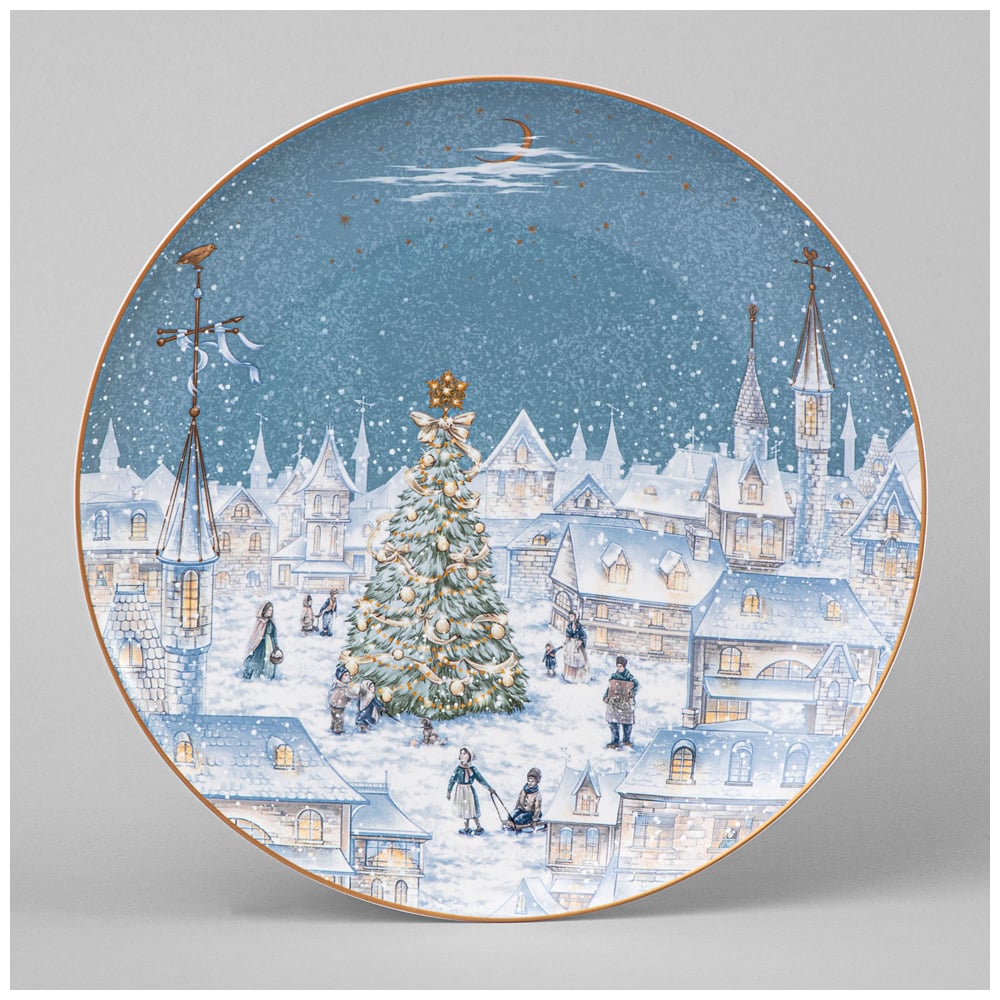 Изображение товара Обеденная тарелка Lefard СНЕЖНАЯ КОРОЛЕВА 25.5 см праздничный дизайн